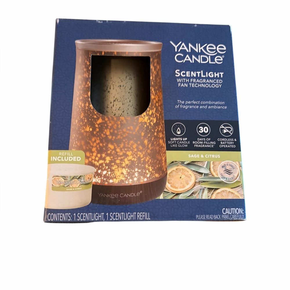 Yankee Candle ScentLight Warmer Starter Kit with Sage and Citrus Fragrance